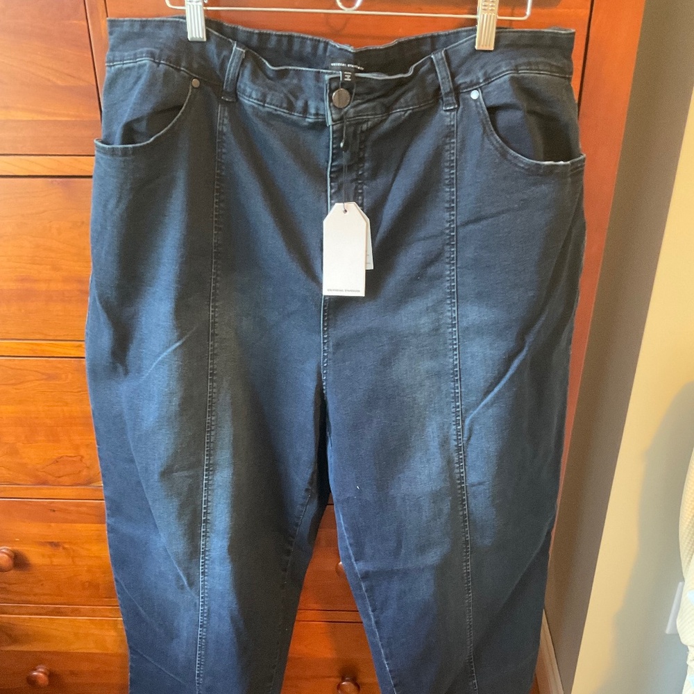 Universal Standard Whitney Curvy Super High Rise Straight Leg Jeans, NWT